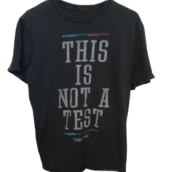 Retro AGED WORN TobyMac This is Not a Test Christian Rapper Men’s S T-Shirt - Picture 1 of 6